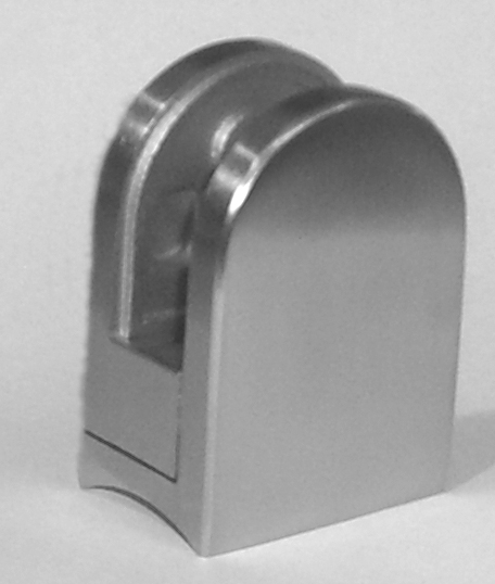 20x Glashalter 10mm Dicke 304 Edelstahl Glasklammern Klemmhalter Geländerclip DE 